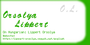 orsolya lippert business card